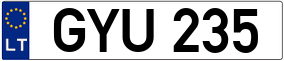 Truck License Plate